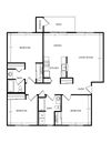 Westridge Apartments 3 Bed 2 Bath Floor Plan